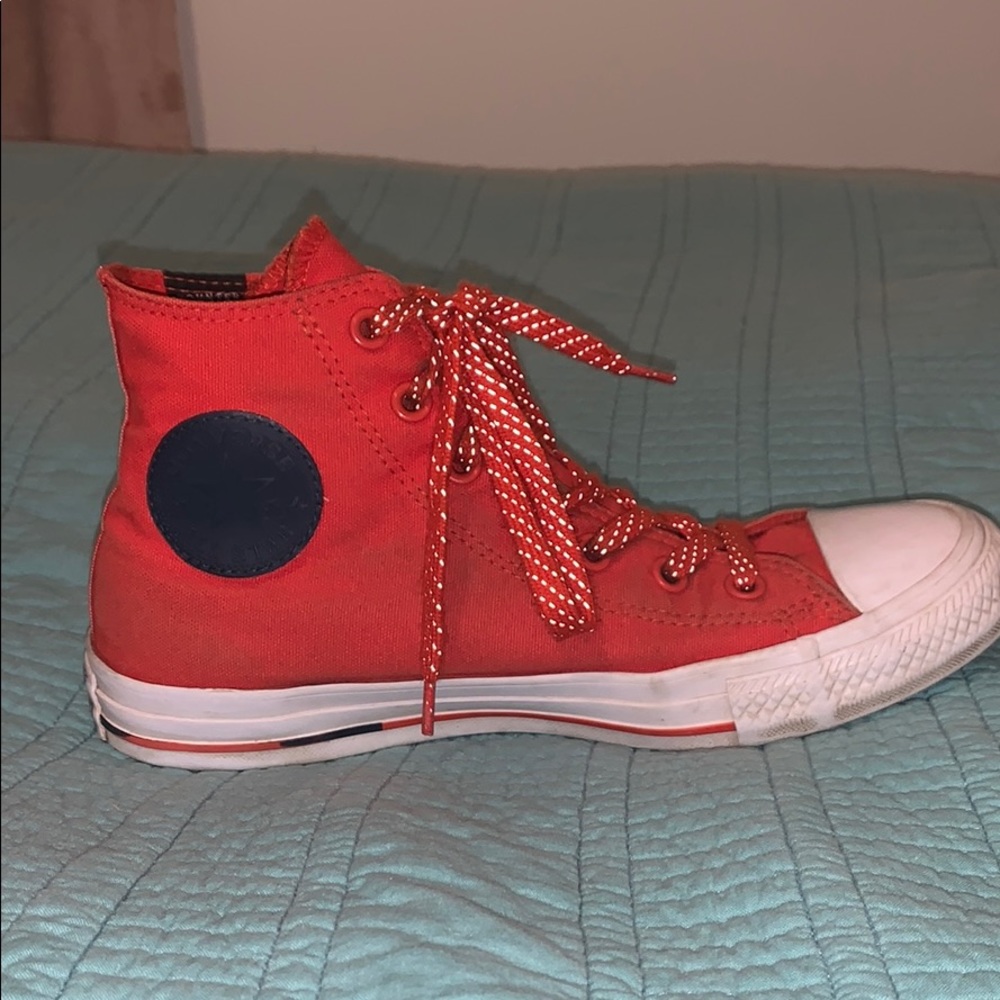 Red and blue converse